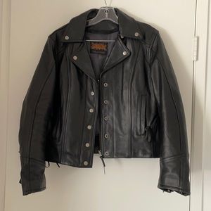 Street & Steel Women’s Leather Motorcycle Jacket